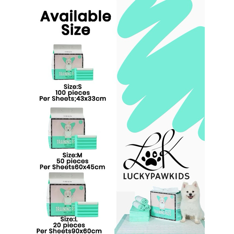 Ultra Absorbent pee pad/ Dog Training Pee Pad / Pets / Urine Pad / Premium Grade/Luckypawkids