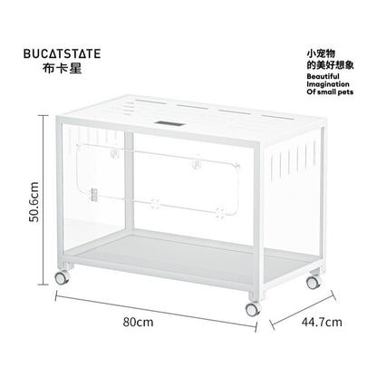 Hamster Cage Transparent Acrylic 43/50/62/70/75/88/100CM