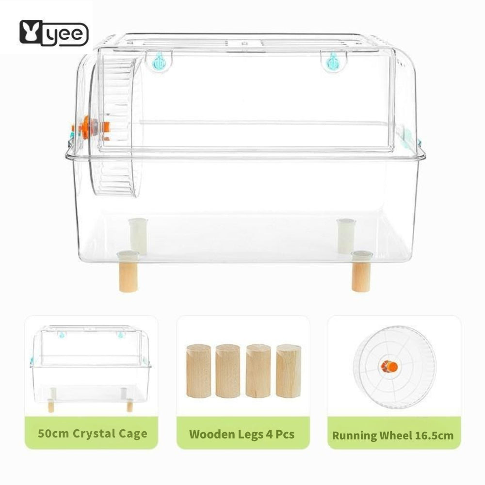 Hamster Cage Transparent Acrylic 43/50/62/70/75/88/100CM