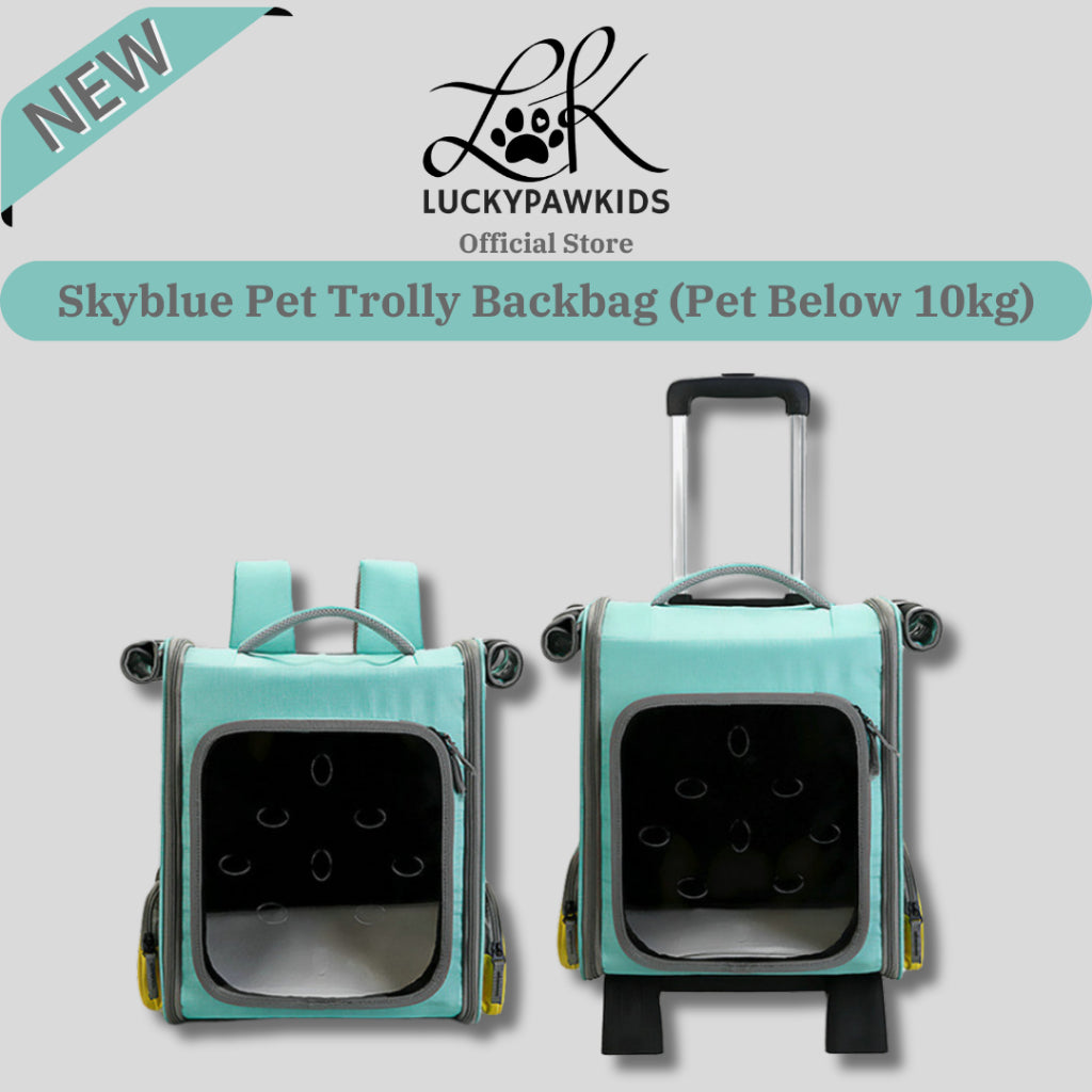 Pets Travel Roller Bag 2 In 1 / Carrier Backpack