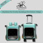 Pets Travel Roller Bag 2 In 1 / Carrier Backpack