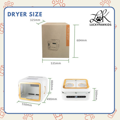 68L Smart Pet Dryer – Quick-Dry, Low Noise, Compact Design