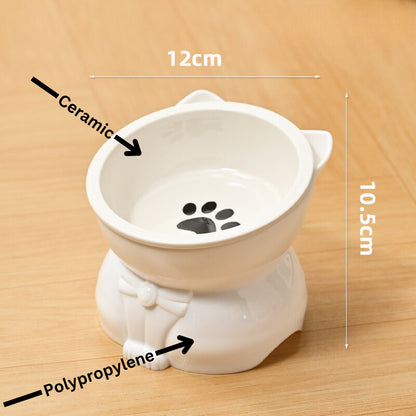 Premium Ceramic Cat Bowl, Designed For Both Style And Functionality. Crafted With High-Quality Ceramic/Luckypawkids