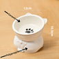 Premium Ceramic Cat Bowl, Designed For Both Style And Functionality. Crafted With High-Quality Ceramic/Luckypawkids