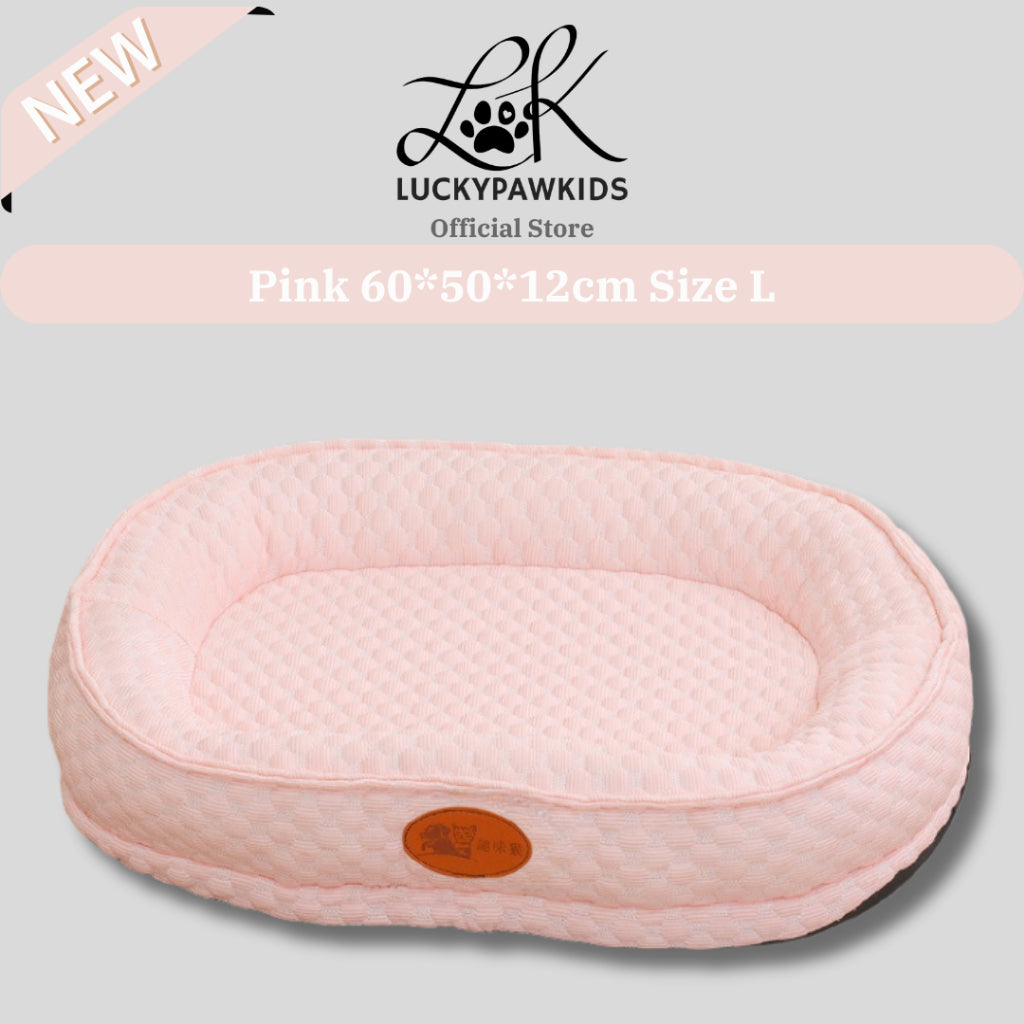 Pet Cooling Fiber Bed Universal Summer Cool Mat Pet Nest Ice Beans Large Dog Bed Mattress Cat Beds