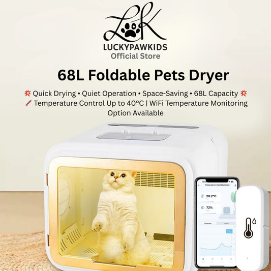 68L Smart Pet Dryer – Quick-Dry, Low Noise, Compact Design