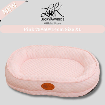 Pet Cooling Fiber Bed Universal Summer Cool Mat Pet Nest Ice Beans Large Dog Bed Mattress Cat Beds