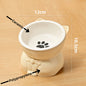 Premium Ceramic Cat Bowl, Designed For Both Style And Functionality. Crafted With High-Quality Ceramic/Luckypawkids