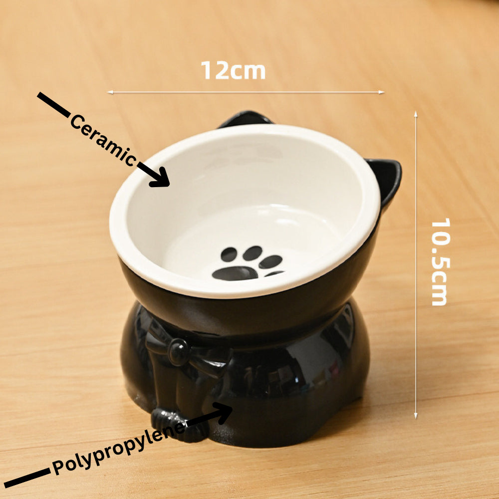 Premium Ceramic Cat Bowl, Designed For Both Style And Functionality. Crafted With High-Quality Ceramic/Luckypawkids