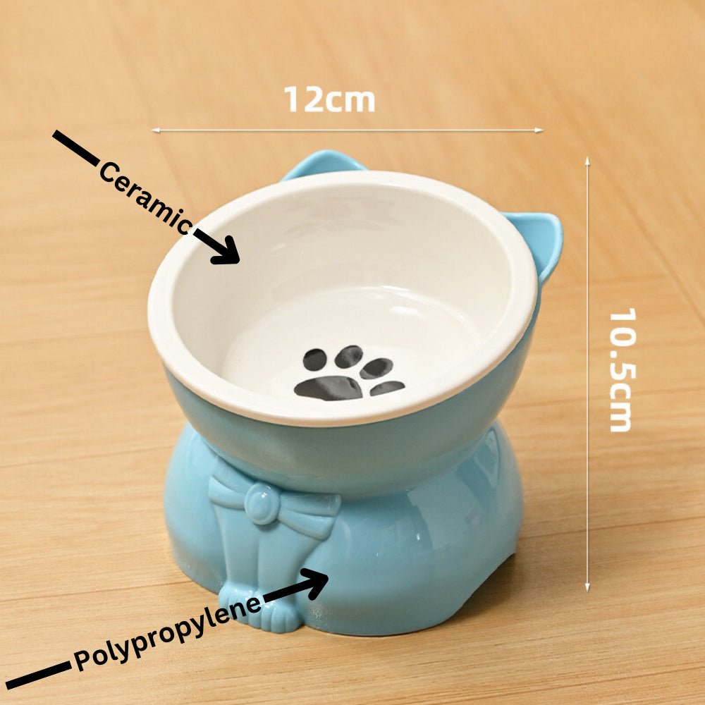 Premium Ceramic Cat Bowl, Designed For Both Style And Functionality. Crafted With High-Quality Ceramic/Luckypawkids