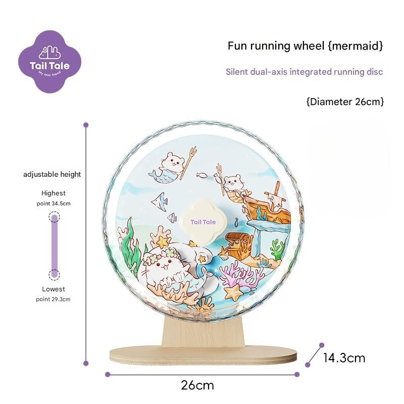Tail Tale Hamster Silent Running Wheel 26cm