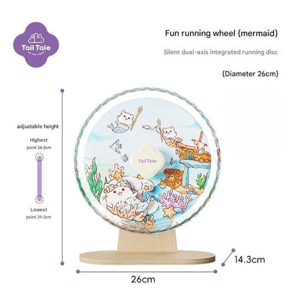 Tail Tale Hamster Silent Running Wheel 26cm
