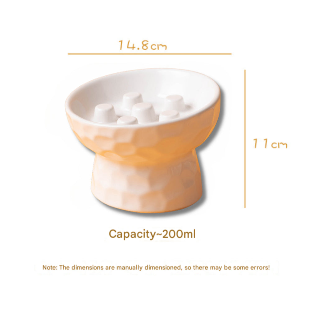 Premium Ceramic Cat Bowl, Designed For Both Style And Functionality. Crafted With High-Quality Ceramic/Luckypawkids