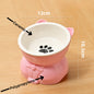 Premium Ceramic Cat Bowl, Designed For Both Style And Functionality. Crafted With High-Quality Ceramic/Luckypawkids