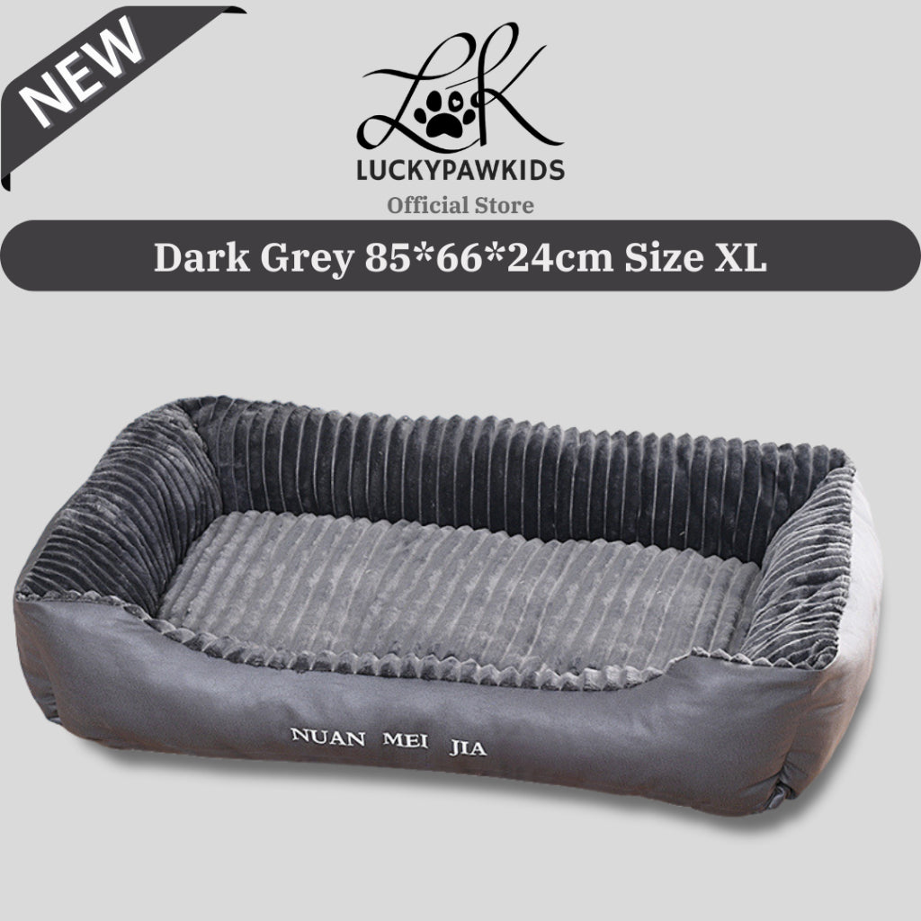 Rectangular Dog Bed Velvet Large Dog Small Dog Nest Encrypted Corduroy Pet Beds
