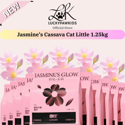 Premium Jasmine’s Cassava Cat Litter Deodorant Dust-free Non-Stick Bottom Cat Litter Deodorant Fragrance Litter