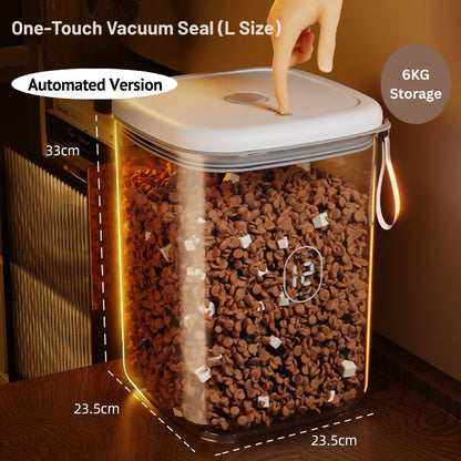 Automated Airtight Pet Food Storage Barrel Sealed Barrel Dry Storage Barrel Moisture-Proof And Dust-Proof Storage Barrel