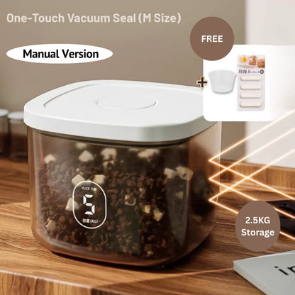 Automated Airtight Pet Food Storage Barrel Sealed Barrel Dry Storage Barrel Moisture-Proof And Dust-Proof Storage Barrel