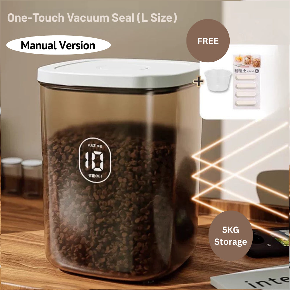 Automated Airtight Pet Food Storage Barrel Sealed Barrel Dry Storage Barrel Moisture-Proof And Dust-Proof Storage Barrel