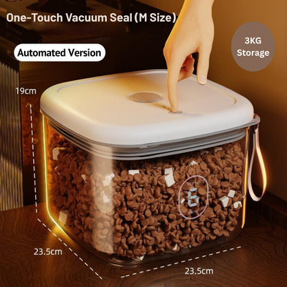 Automated Airtight Pet Food Storage Barrel Sealed Barrel Dry Storage Barrel Moisture-Proof And Dust-Proof Storage Barrel