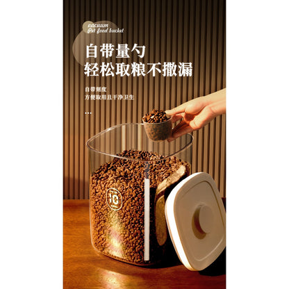 Automated Airtight Pet Food Storage Barrel Sealed Barrel Dry Storage Barrel Moisture-Proof And Dust-Proof Storage Barrel