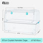 Yee Transparent Crystal Hamster Cage 50.5x30x30cm