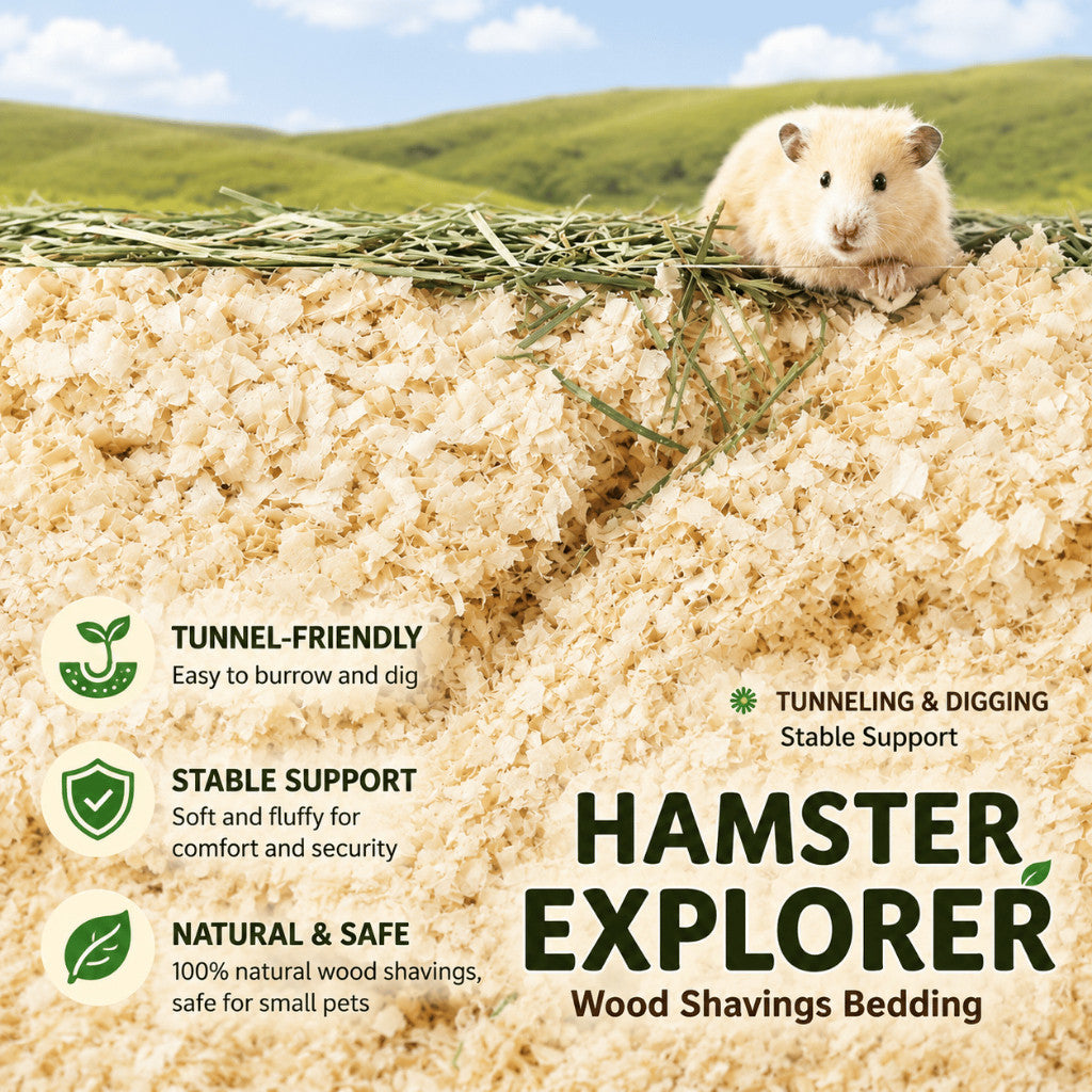 Tafit Hamster Bedding Low Dust Soft Wood Aspen Shaving 30L For Small Pets Rabbit Guinea Pig Chinchilla