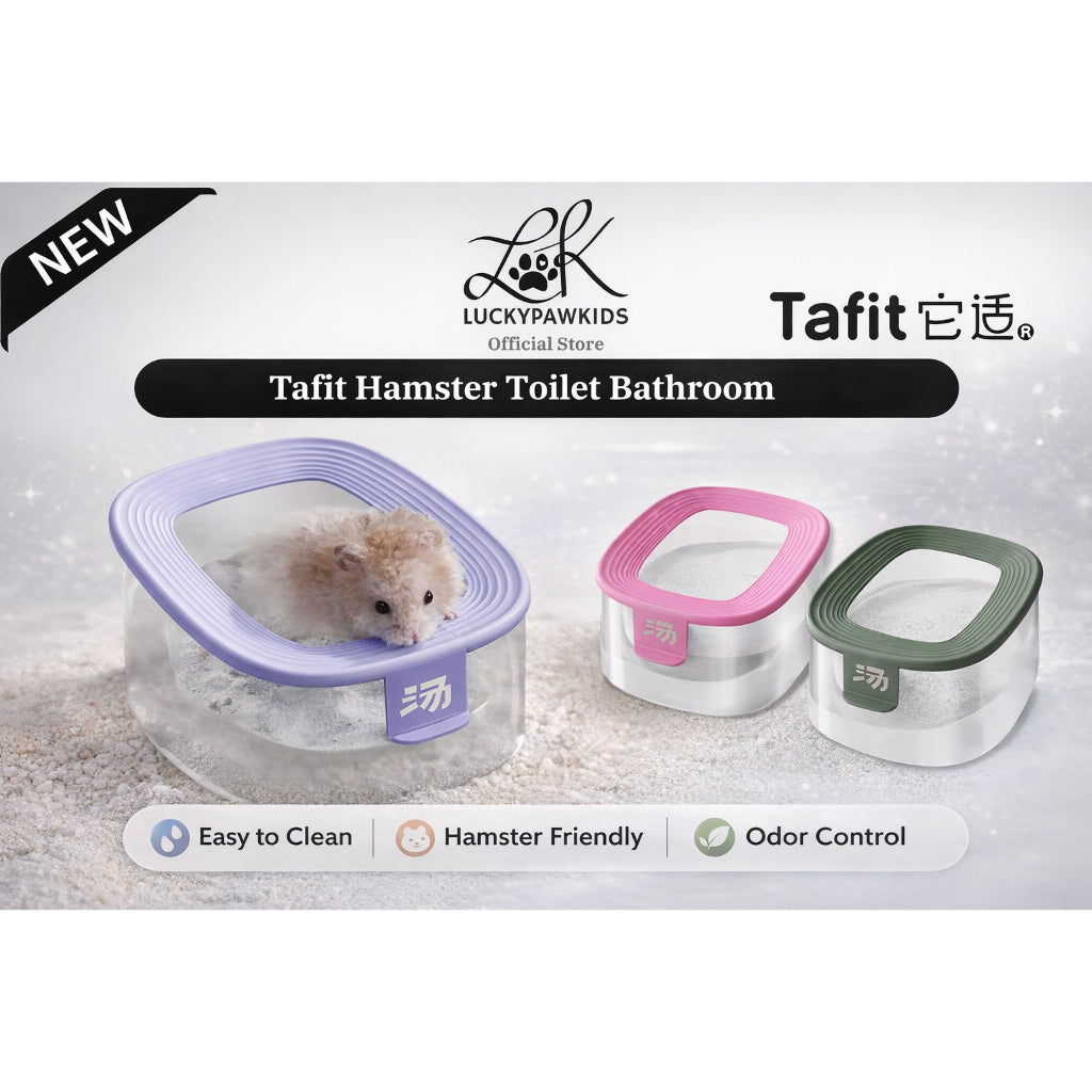 Tafit Hamster Toilet Bathroom For Syrian / Dwarf Splash-Proof and Leak-Proof Easy Clean
