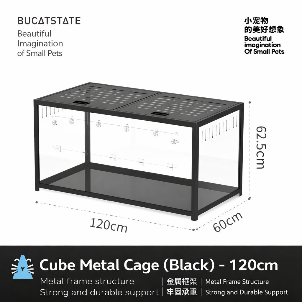 Bucatstate Hamster Cage 80cm / 100cm Stackable Design Come With Wheels