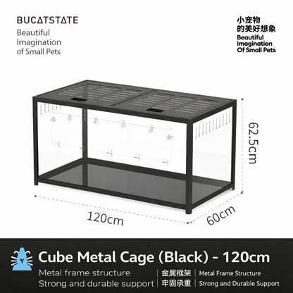 Bucatstate Hamster Cage 80cm / 100cm Stackable Design Come With Wheels