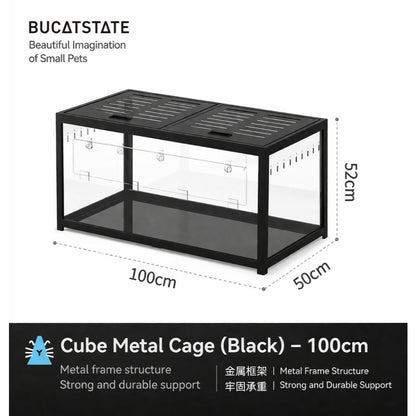 Bucatstate Hamster Cage 80cm / 100cm Stackable Design Come With Wheels
