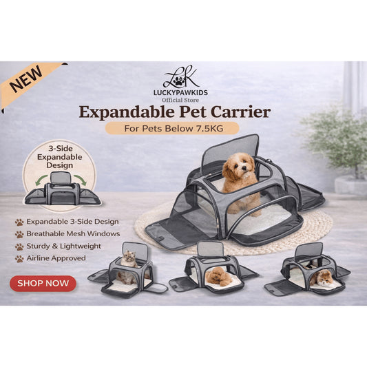 Expandable Pet Bag Portable Cat Bag With Large Capacity For Two Small Pet Bags Cat Carrier Travels Bag