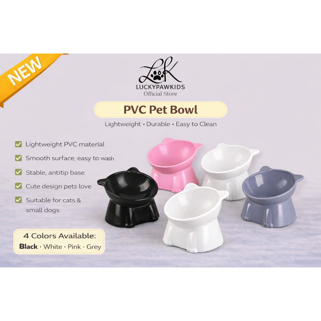PVC Plastic Cat Bowl