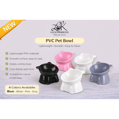 PVC Plastic Cat Bowl