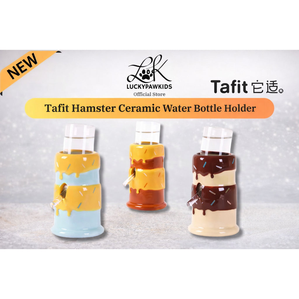 Tafit Hamster Water Bottle Holder / Glass Water Bottle 125ml Anti Drip Anti Leak