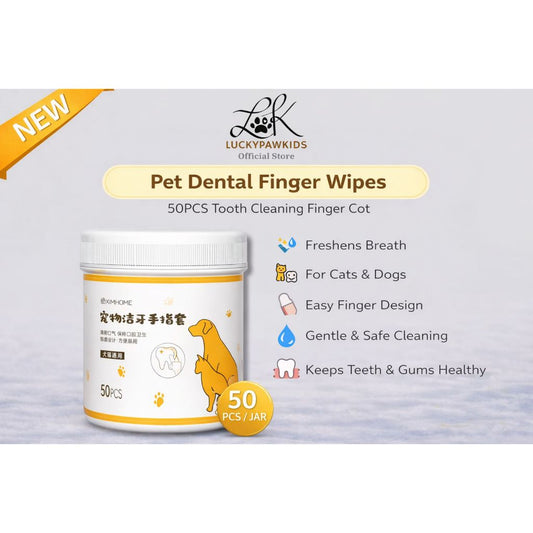 Pets Oral Care Product-Disposable Pets Teeth Cleaning Cot, 50 Pic Per Box