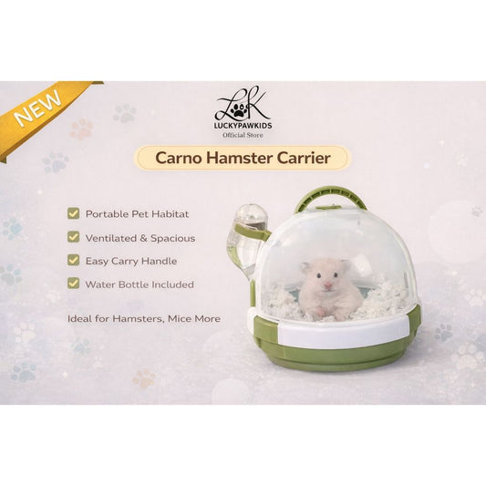 Carno Hamster Portable Carrier With Drinking Bottle