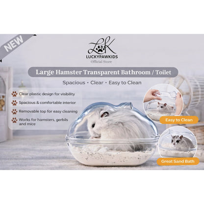 Large Hamster Toilet / Small Hamster Bathroom / Transparent Toilet For Syrian