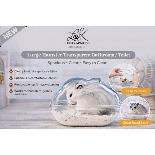 Large Hamster Toilet / Small Hamster Bathroom / Transparent Toilet For Syrian